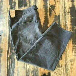 Madewell Jeans High-Rise Slim Straight Roadtripper Stovepipe Black Wash Size 26W